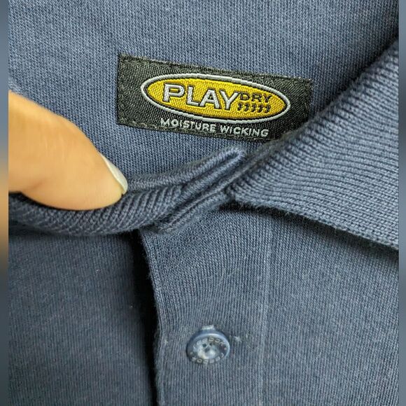 NFL Reebok Polo Men 2XLarge Super Bowl XXXVIII Houston 2004 Navy Blue 2XL *NEW* - Picture 5 of 8